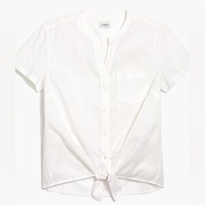 J.Crew Factory Tie-front button-up shirt Size Medium